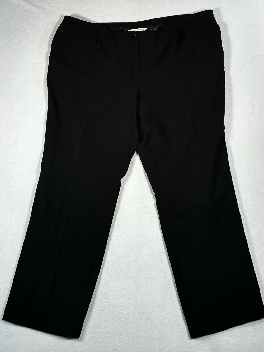 Perter Nygard Black Dress Pants - Classic Straight Fit size: 22